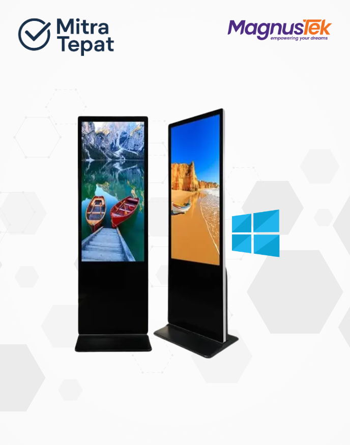 Digital Signage Magnustek Standing Kiosk 55 inch Windows Touchscreen